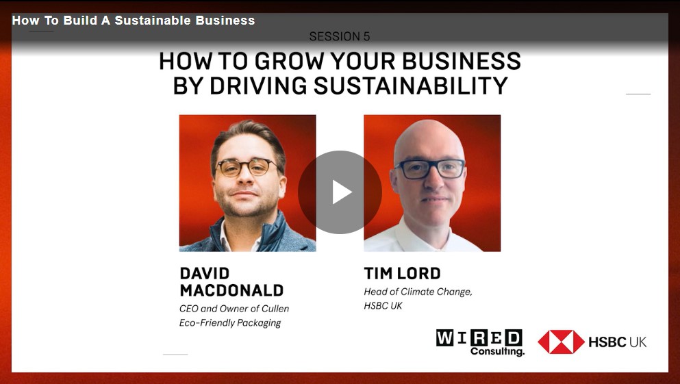 Interview with David MacDonald, CEO of Cullen Eco-Friendly Packaging on building a sustainable business Interview with David MacDonald, CEO of Cullen Eco-Friendly Packaging on building a sustainable business